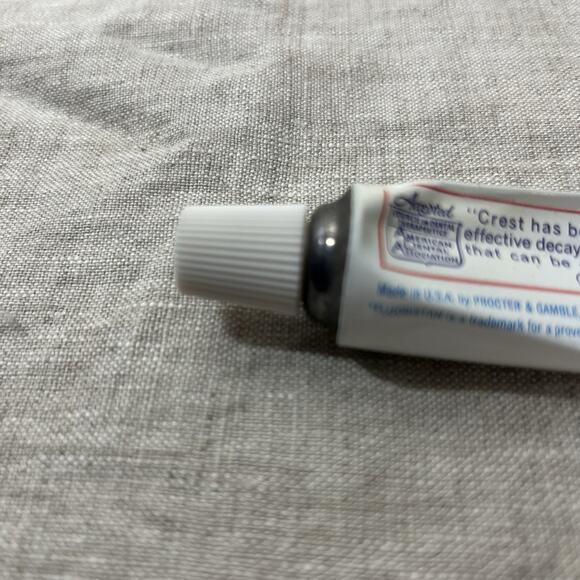 Vintage 1967 First Year Mint Flavor Tube‎ Crest Toothpaste NOS Fluoristan - Picture 8 of 8